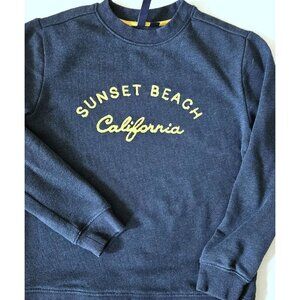 Janie and Jack 10 Boys Sunset Beach Navy Pullover Sweatshirt